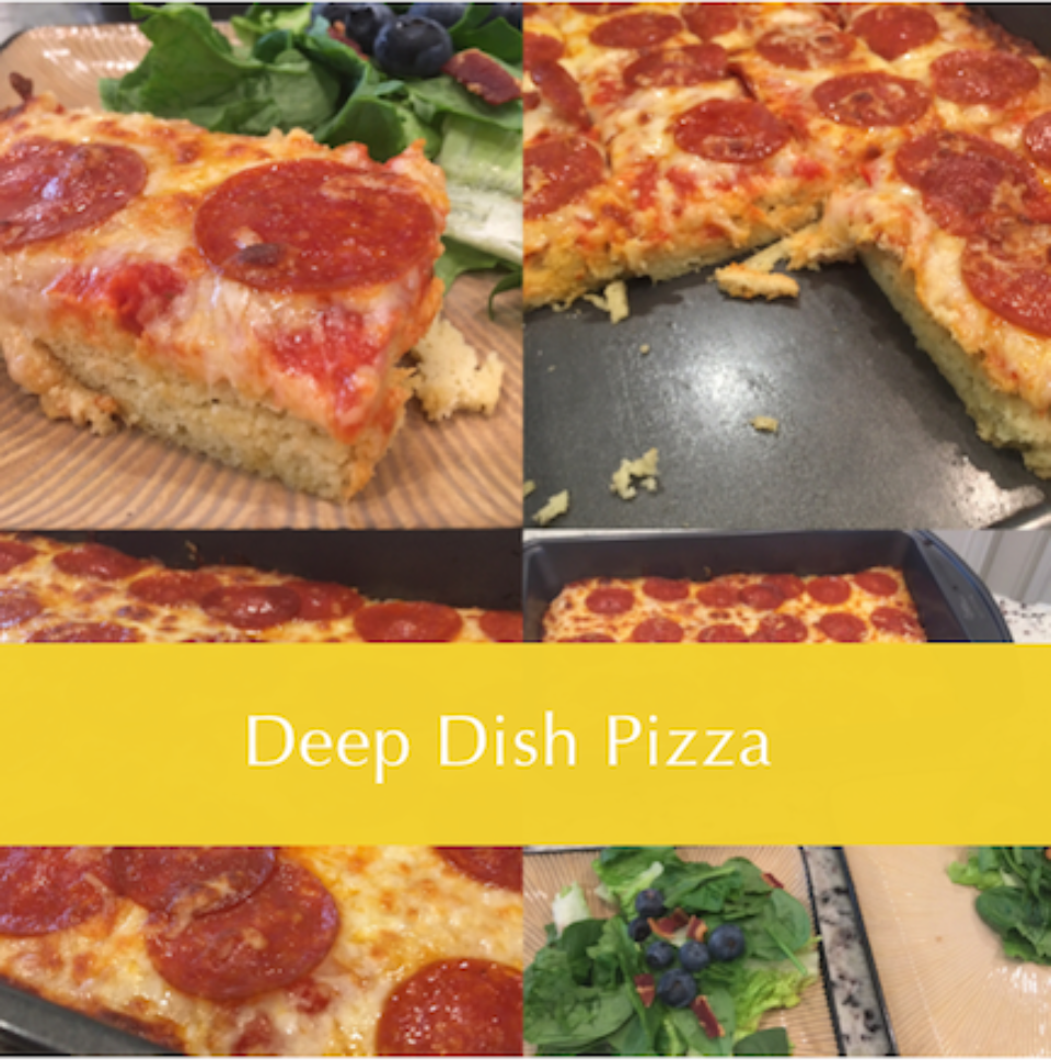 Delicious low-carb pizza!