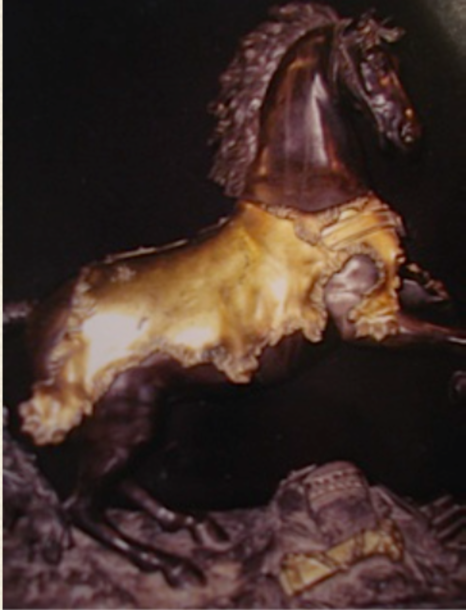 Adelicia purchased the small bronze statue of Bucephalus below, which can be seen in the small study at the Belmont Mansion.