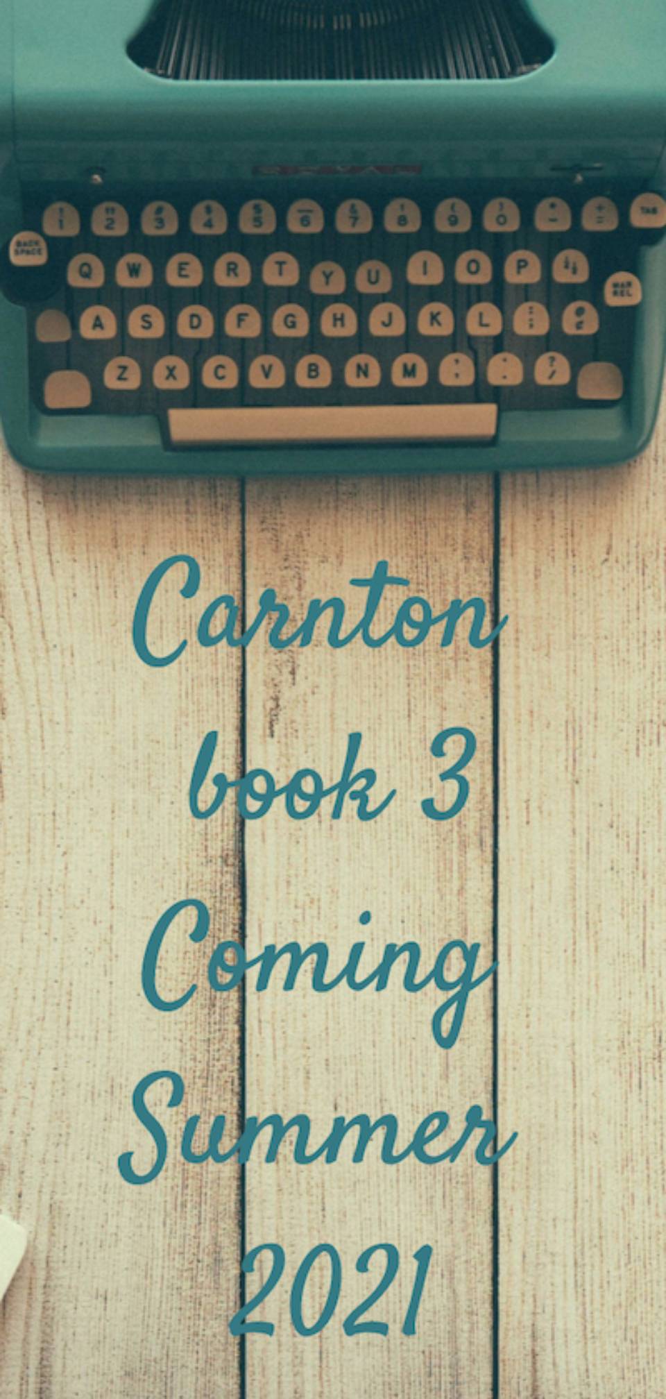 the third (and final) full-length Carnton novel (coming Summer 2021)